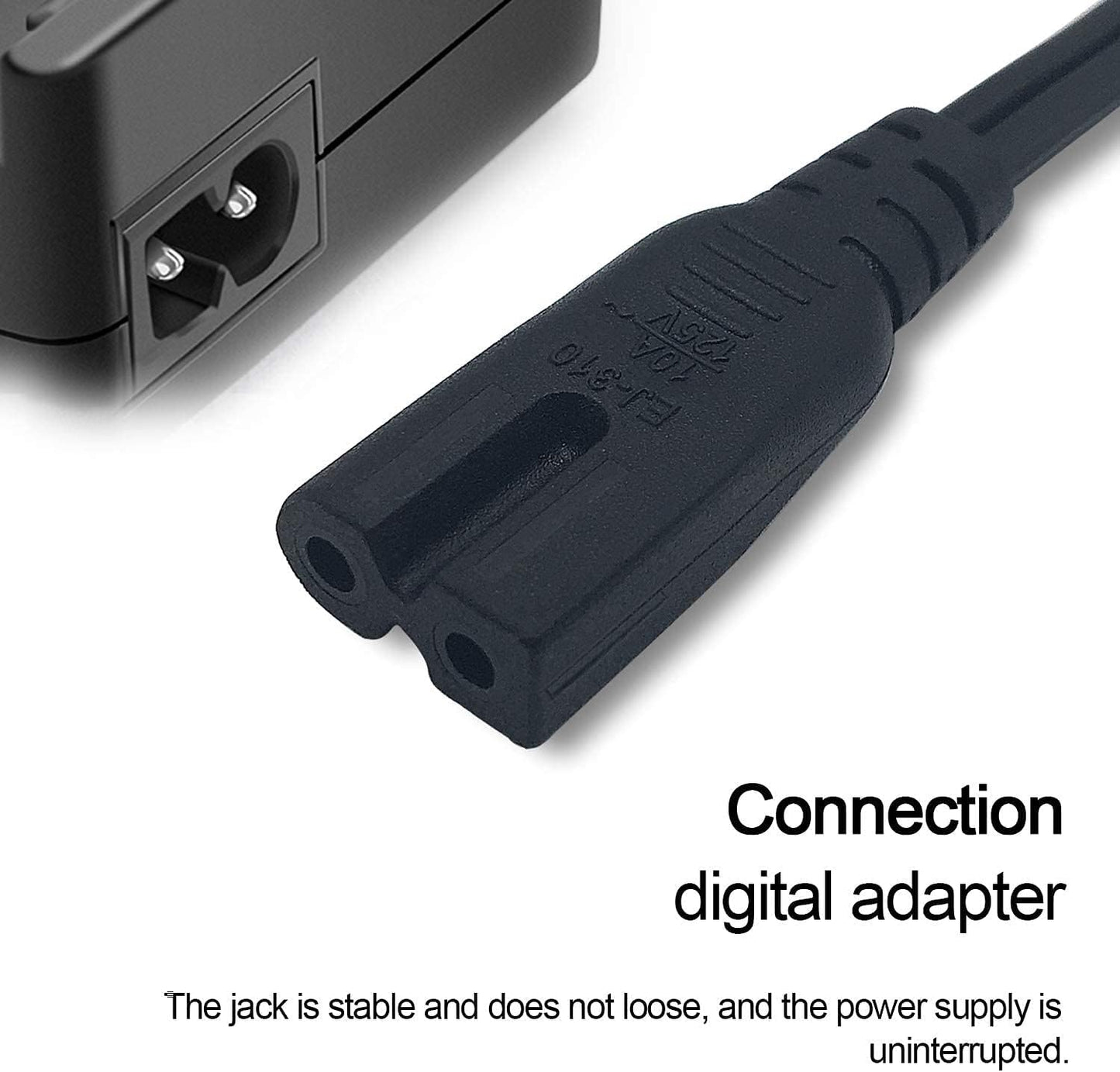 BestCH ZS-YN7PS ZS-YN7 ZS-Y3 ZS-X1 AC in Power Cord Outlet Socket Cable Plug Lead for Sony Boombox (Note:Only Fit