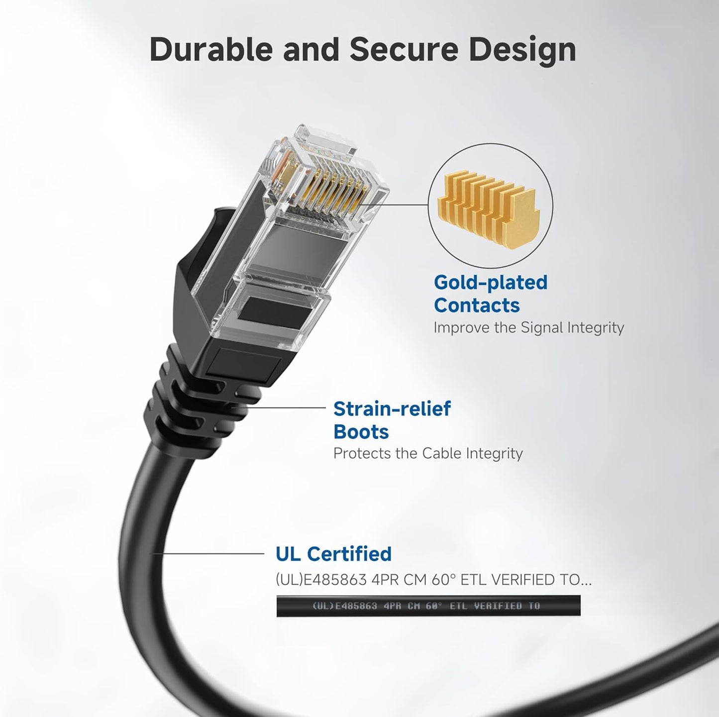 10Gbps 6 35ft, 6 Cat6 Cable Matters Snagless Cat Ethernet Cable - Cat Cable, Cord, Ethernet Cord, Black