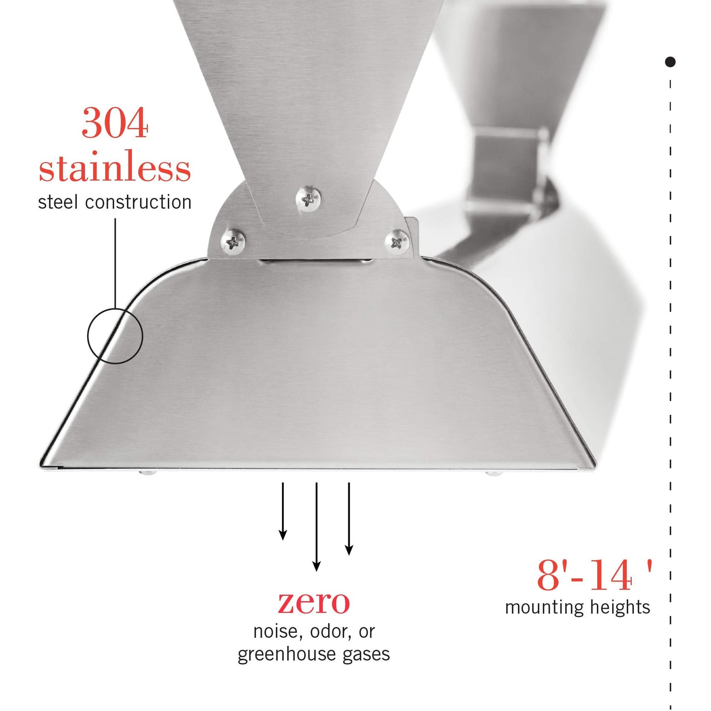 Infratech WD-4024 SS Stainless Steel 39” Dual Element Fixture 4000 Watt, 240 Volt, Stainless Steel