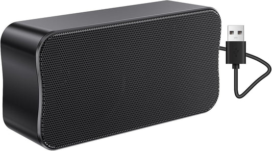 DEPUDA USB Computer Speakers for Desktop PC, Laptop Speaker, Portable Mini Stereo Speakers, Plug and Play, Clear Sound