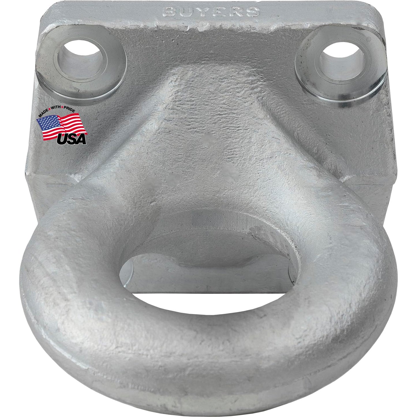 Buyers Products BDB13850Z Heavy Duty Forged 4 Bolt Zinc-Plated Drawbar, 60,000 MGTW, Pintle Hitch Lunette Ring for Truck & Trailer Towing