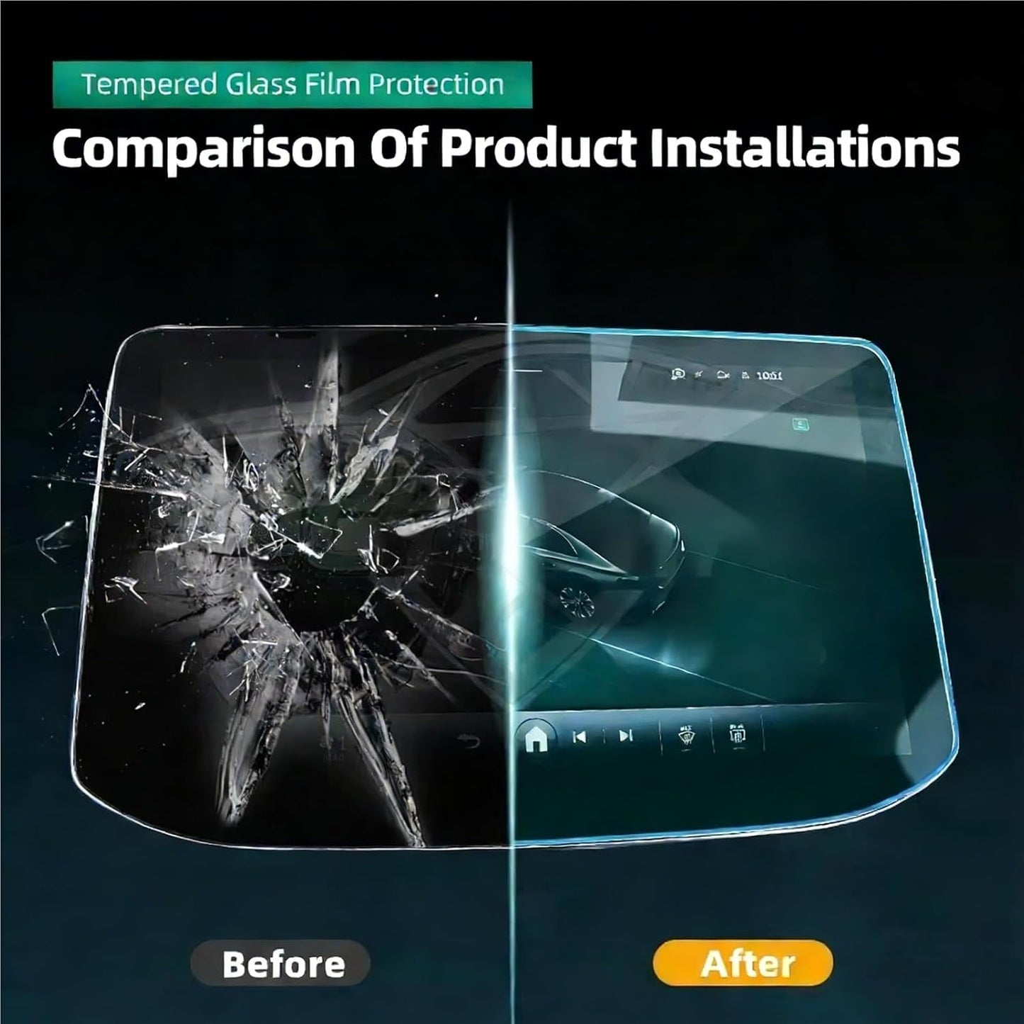 WIJMCTHC NX4 2021 2022 Car modification Compatible With Hyundai For Tucson Tempered Glass LCD Screen Protective Film