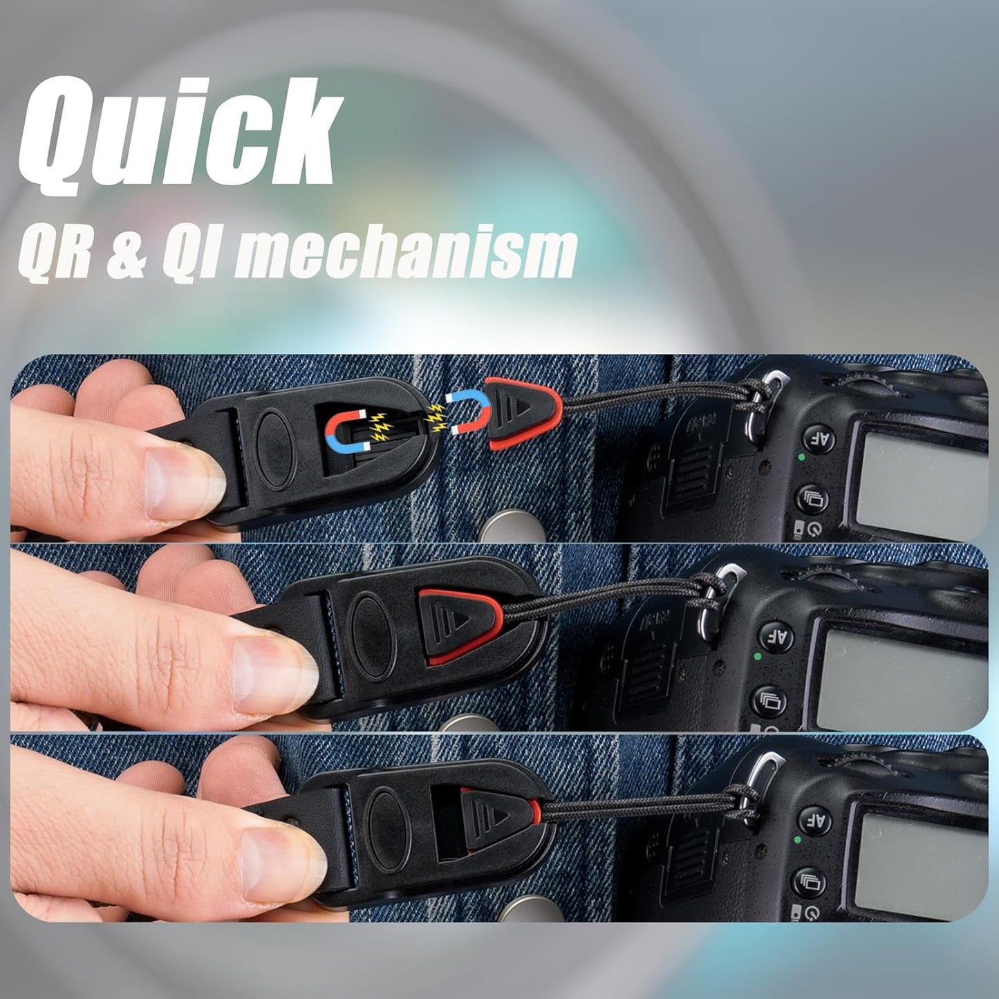 VKO Quick Release Adjustable Neck & Shoulder Strap - Ideal for DSLR & Mirrorless Cameras
