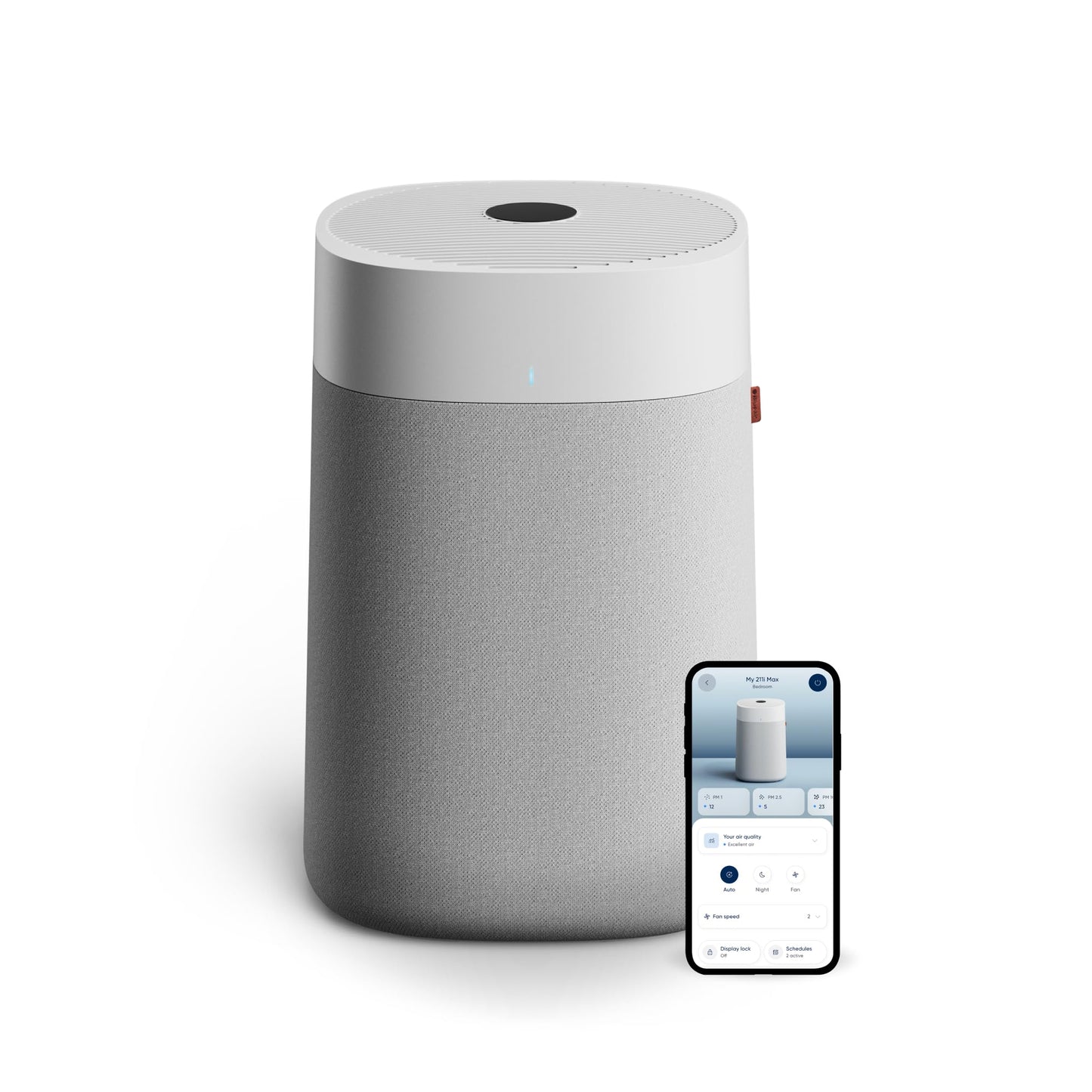 BLUEAIR Air Purifiers for Large Rooms, Cleans 3,048 Sqft In One Hour, HEPASilent Smart Air Cleaner For Home, Pets, Allergies, Virus, Dust, Mold, Smoke - Blue Pure 211i Max
