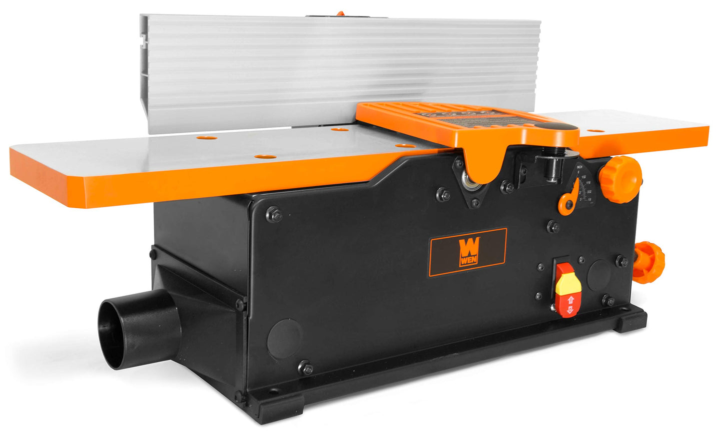 WEN JT630H 10-Amp 6-Inch Spiral Benchtop Jointer & 6502T 4.3-Amp 4 x 36 in. Belt and 6 in. Disc Sander with Cast Iron Base