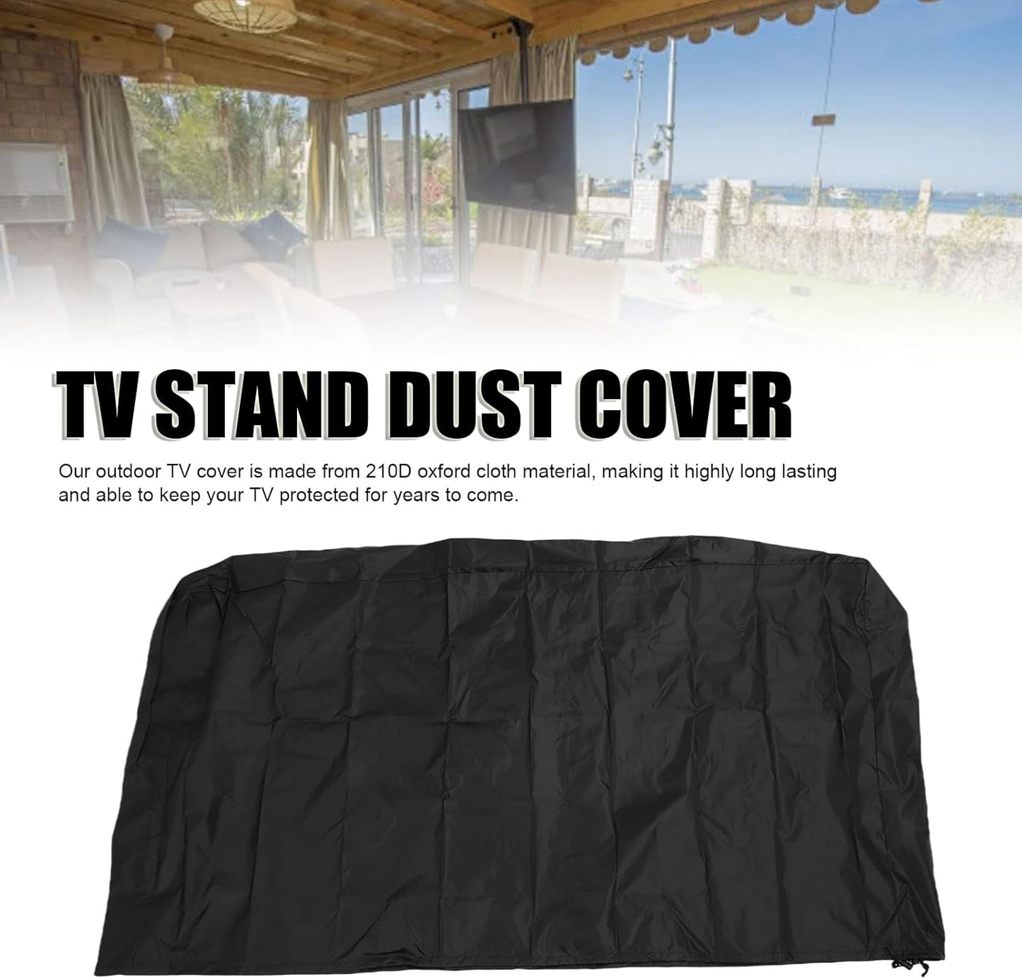 (57-66 Inch) 210D Size(18x12in)) Health Gear Outdoor TV Rack Stand Cover Weatherproof Water Proof, Oxford Fabric