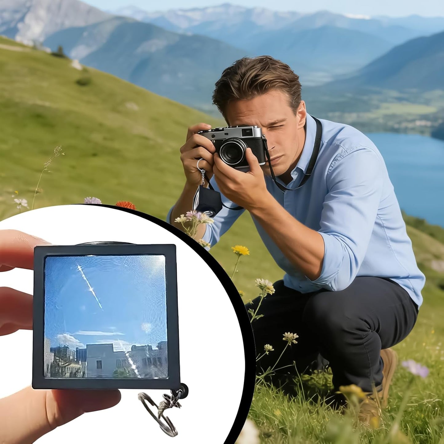 Generic 50mm Optical Waist Level Viewfinder Precise Framing Finder, Camera Street Photography, Photo Taking