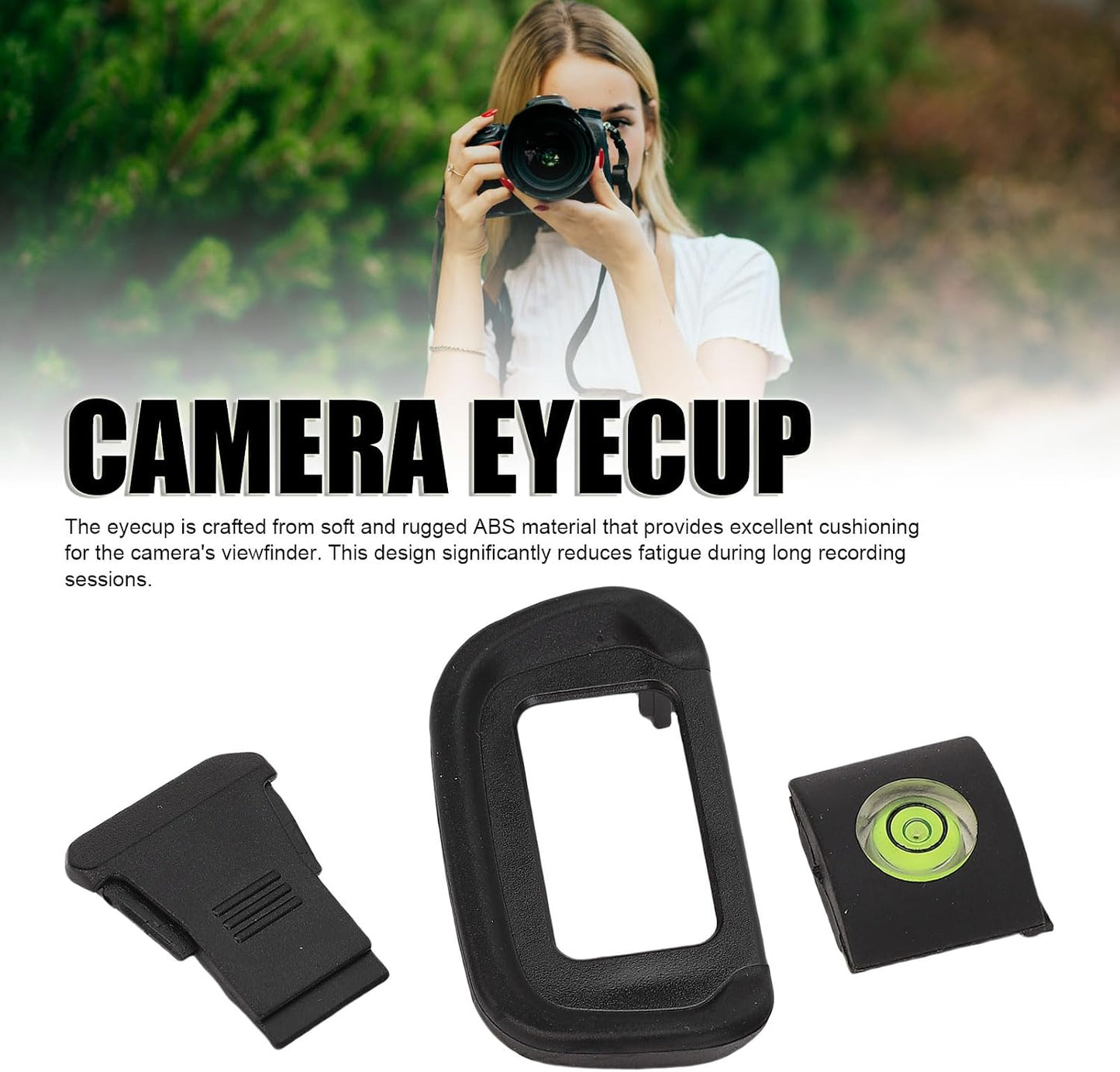 WIHFHGZ Set R10, 3 1 Camera Viewfinder Eyecup, Hot Shoe Cover and Level for in ABS Material - Easy Attachment