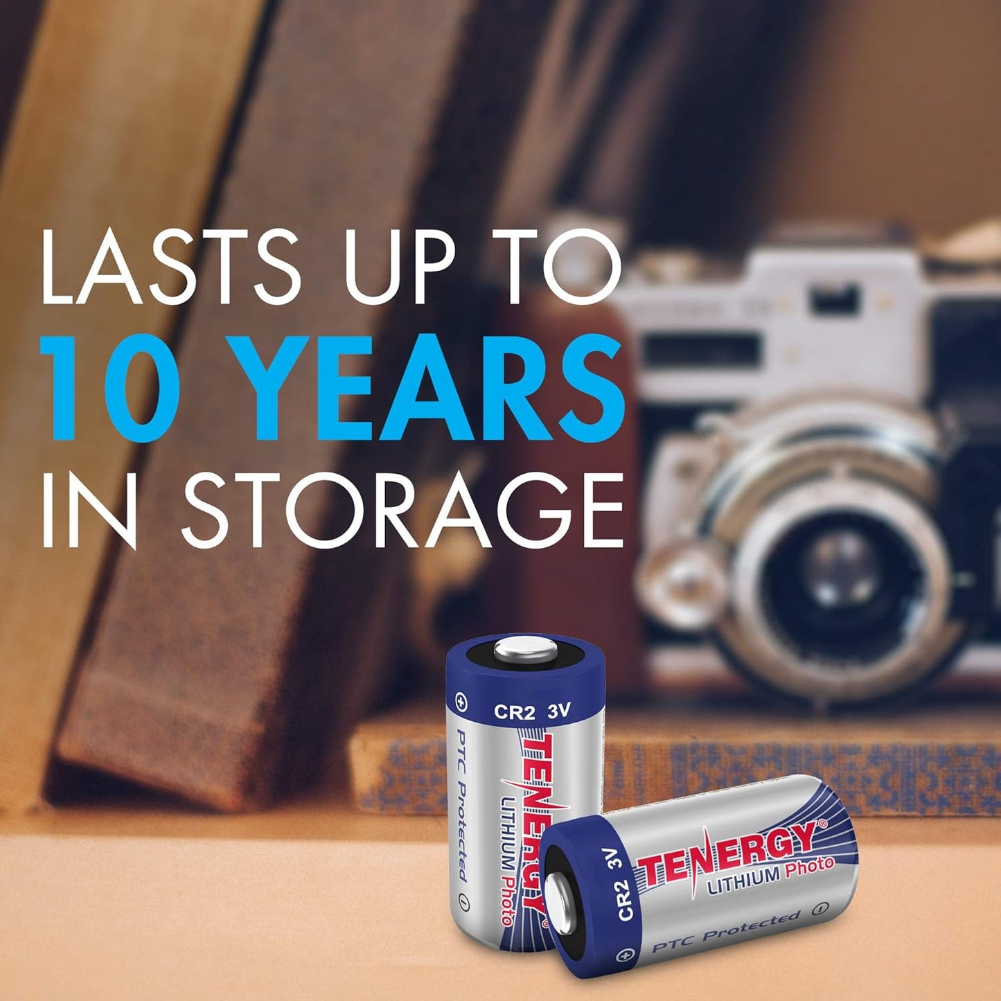 Tenergy CR2 3V CR2 20 Pack Lithium Battery Non-Rechargeable PTC Protected High Performance Batteries for Flashlight