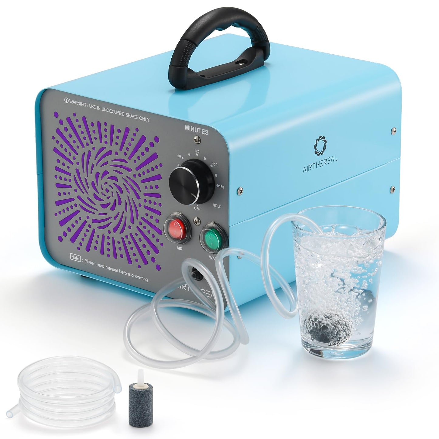 Airthereal MA25L Water Ozone Generator - Dual-Mode Ozone Machine for Water and Air Purification, 40,000mg/h High Capacity Ozone Machine for Odor Removal - Covers up to 4000 sq. ft.