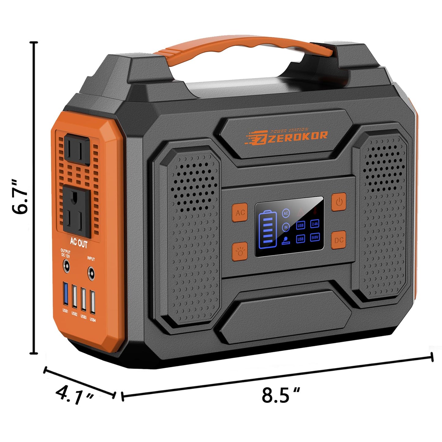 Portable Solar Power Generator with Panels, 300W 110V AC Outlet Power Station with Foldable Solar Panel 40W, 100W USB C Outlet Power Bank Fast Charging for Camping Laptop Smart Device RV Van Outdoor