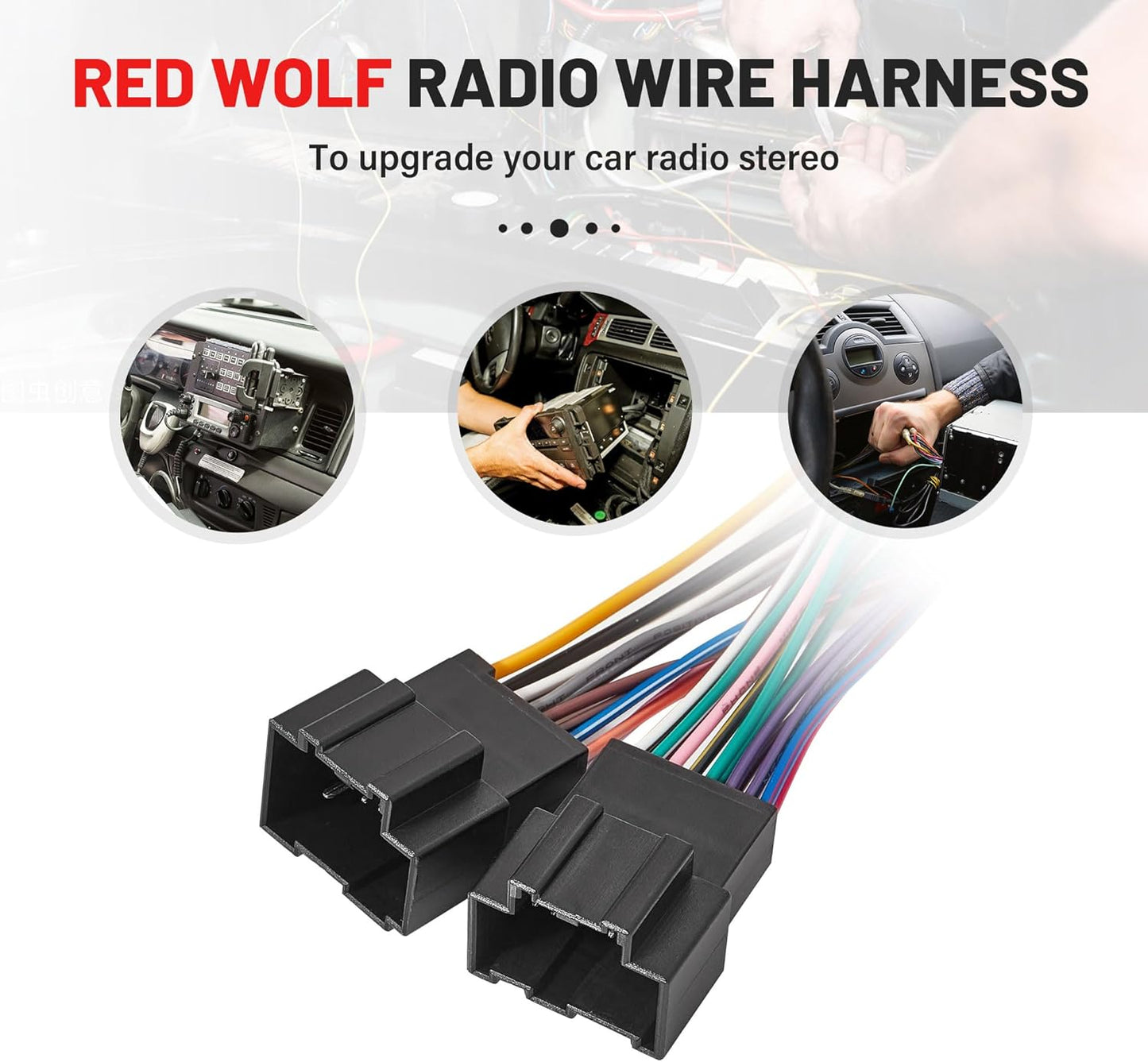 2008-2015 07-14 07-14 RED WOLF Car Radio Wiring Harness Compatible with Chevrolet Express, GMC Savana Buick Aftermarket