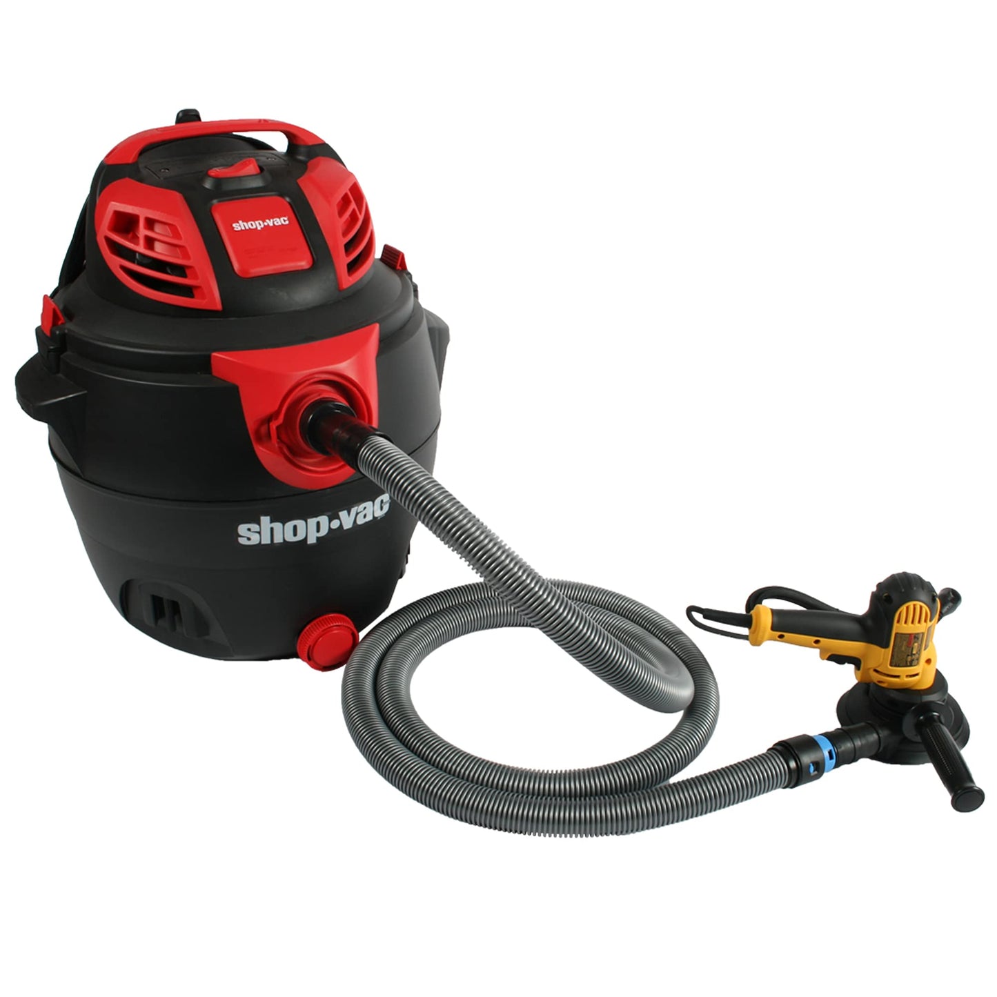 Assembled Quick Click Dust Separator with 5 Gallon Locking Collection Bin and Quick Click Power Tool Adapter Set with 10 Ft. Hose