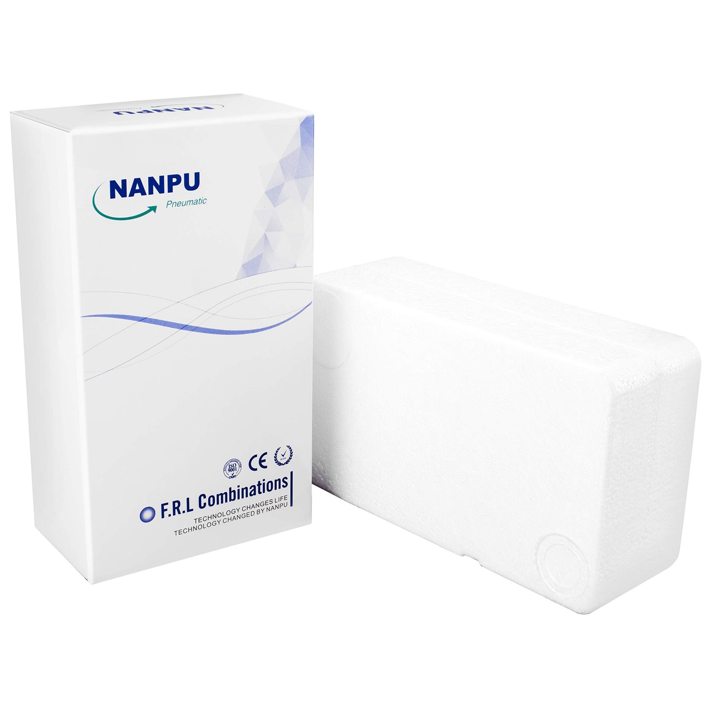 NANPU 3/8" NPT Air Dryer System - 5 Micron Particulate Filter, 0.5 Micron Coalescing Filter & Air Pressure Regulator, Water Trap Separator - Semi-Auto Drain,0-150 psi Gauge, Poly Bowl, Metal Bracket