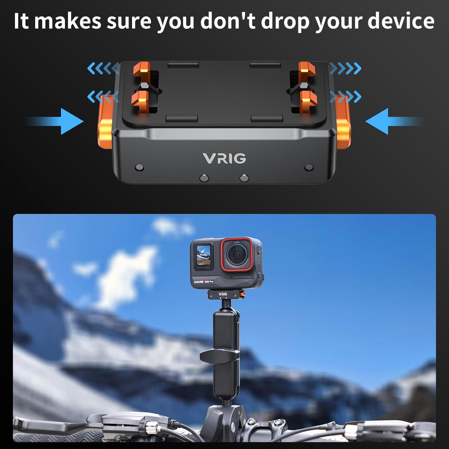 VRIG Insta360 2/ X5/ X4 X4/ X3/ X2/ Magnetic Base for Ace/Ace Pro Magnetic Quick Release Adapter Tripod Adapter Mount