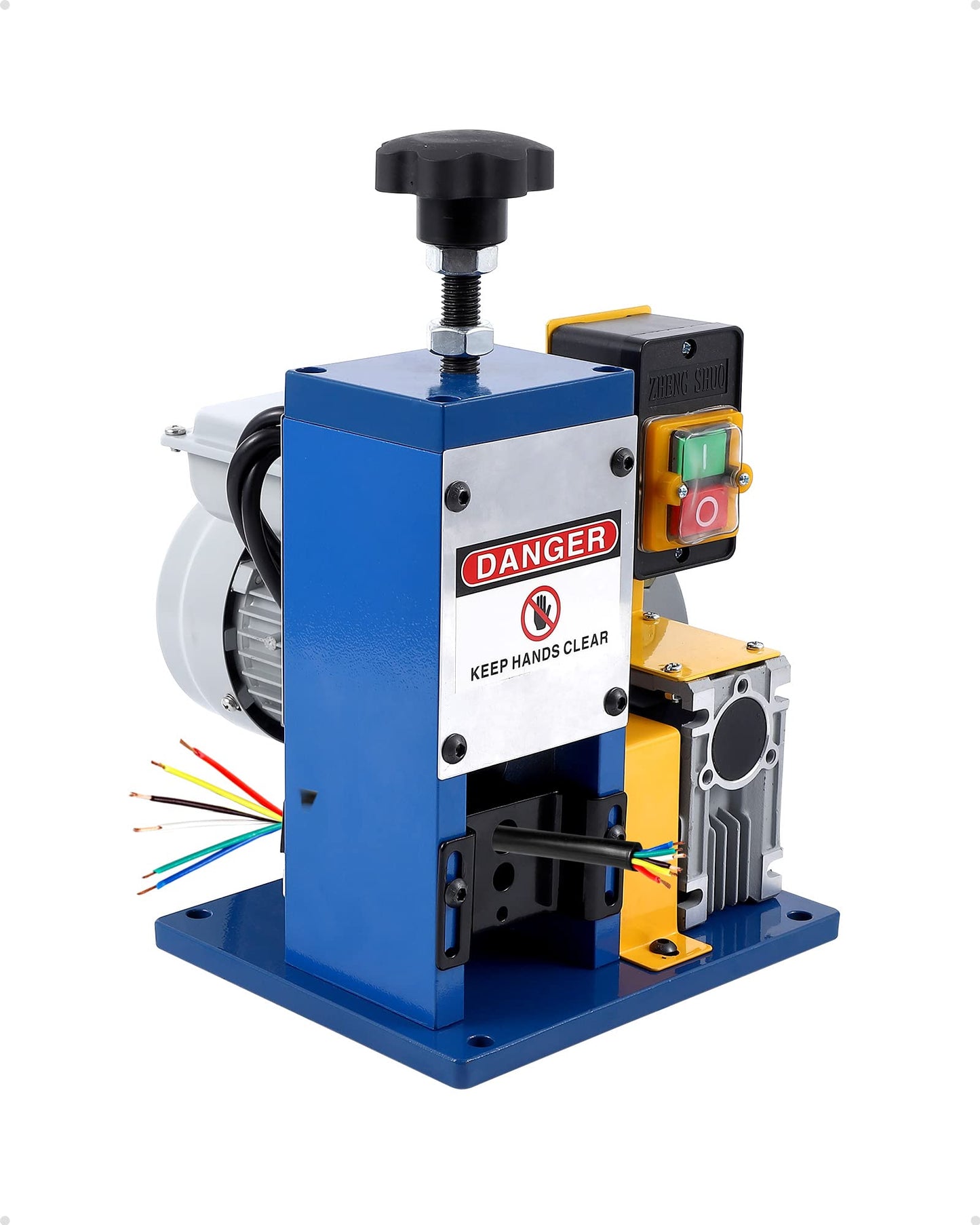 GAOMON Electrical Wire Stripper Machine 60 ft/min Automatic Wire Stripper [0.06" -0.98"] Automatic Wire Stripper W/Emergency Stop for Scrap Cable Copper Recycling