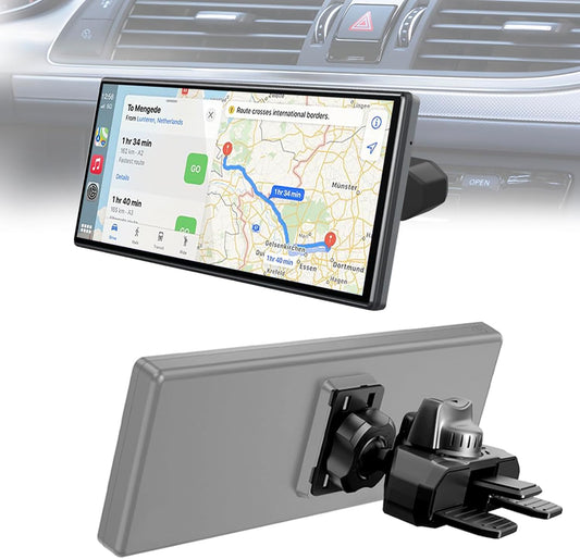 JCTRIWAY 360 CD Mount for Carplay Screen, Rotation CD Slot Carplay Mount for Car, Sturdy and Secure Carplays Holder