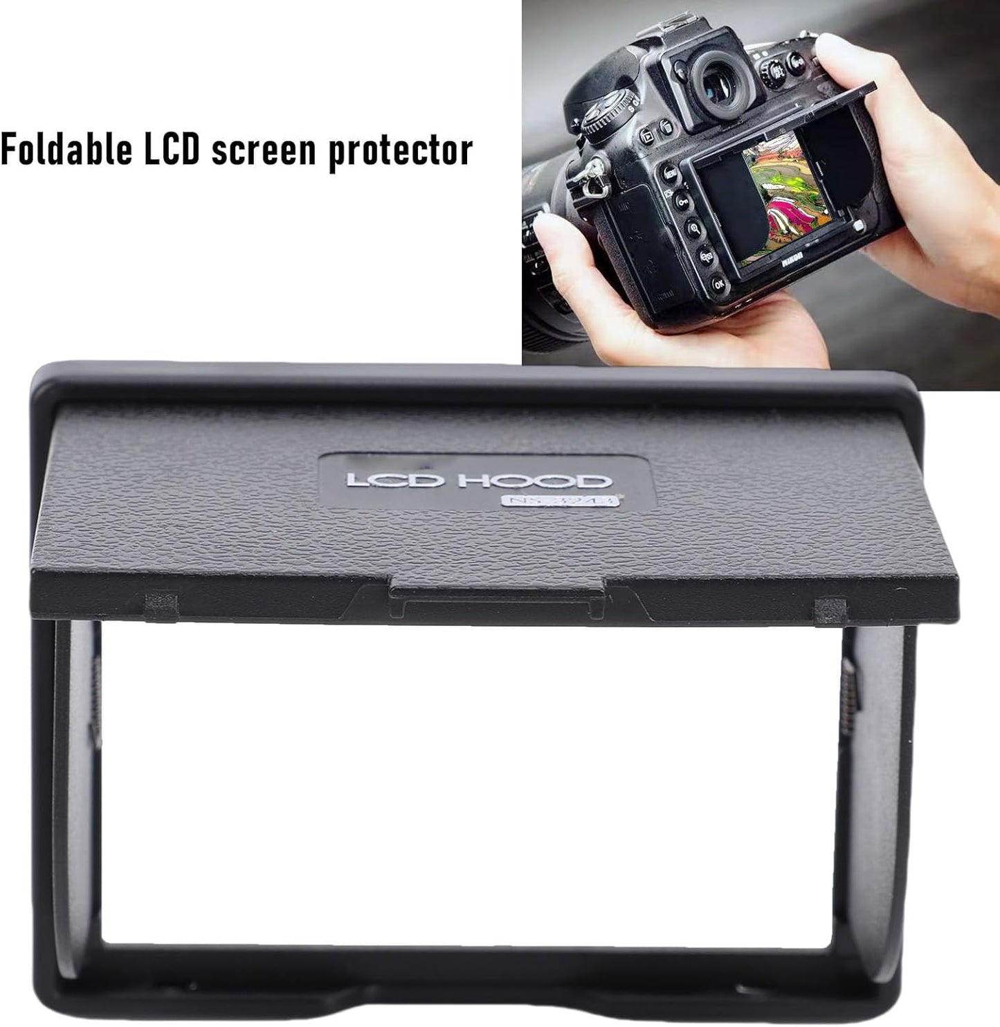Akozon Professional LCD Sun Shade for Outdoor Photography - Magnet Viewfinder Hood