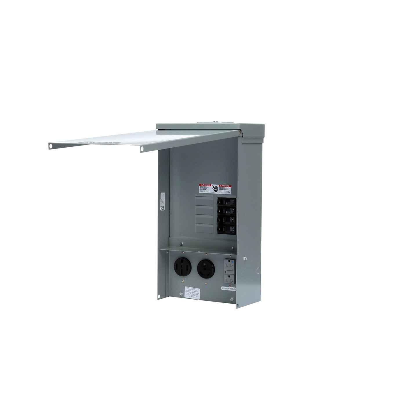 Siemens TL137US Talon Temporary Power Outlet Panel by with a 20, 30, and 50-Amp Receptacle Installed, 125 Amp Main Breaker, Unmetered