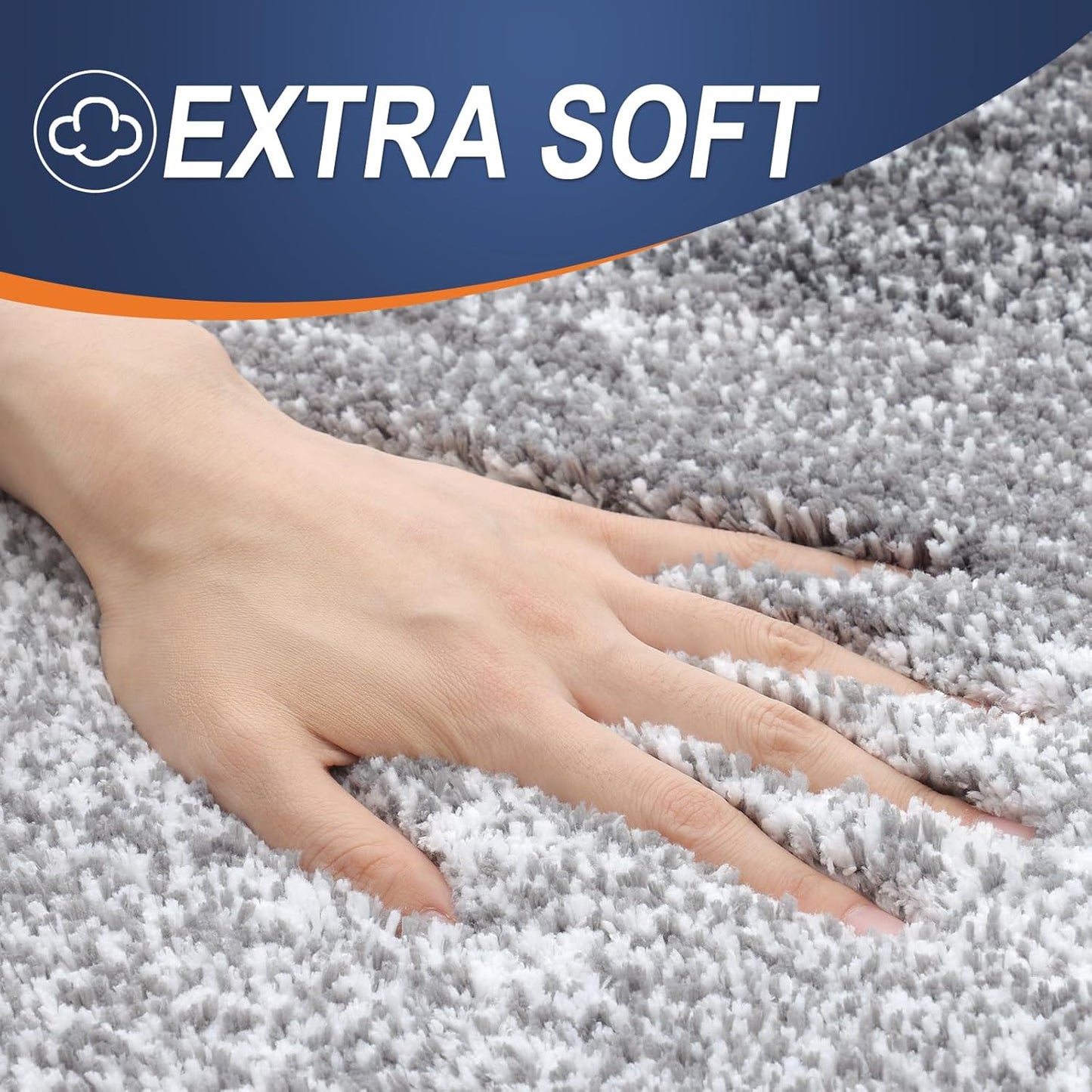 OLANLY 30-Inch Round Bathroom Rug - Extra Soft, Absorbent Microfiber | Quick Dry, Machine Washable, Grey