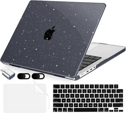 MecBevia 14 inch M5 M4 M3 M2 M1 (2026-2021), Compatible with MacBook Pro Case for Pro/Max Chip Hard Shell Cover