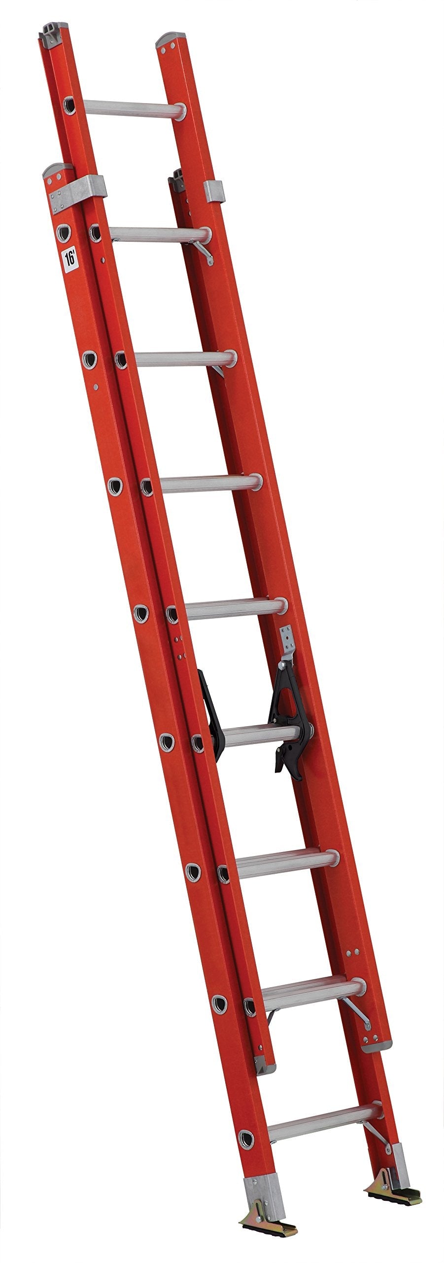 Louisville Ladder 16-Foot Fiberglass Extension Ladder with Pro-Guard Ladder Covers