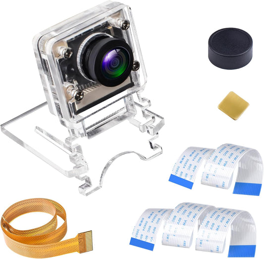 Smraza 5 1080p OV5647 4 3 3 2 Camera Module Megapixels Sensor, Adjustable Focus Wide Angle Fish-Eye Lens Webcam