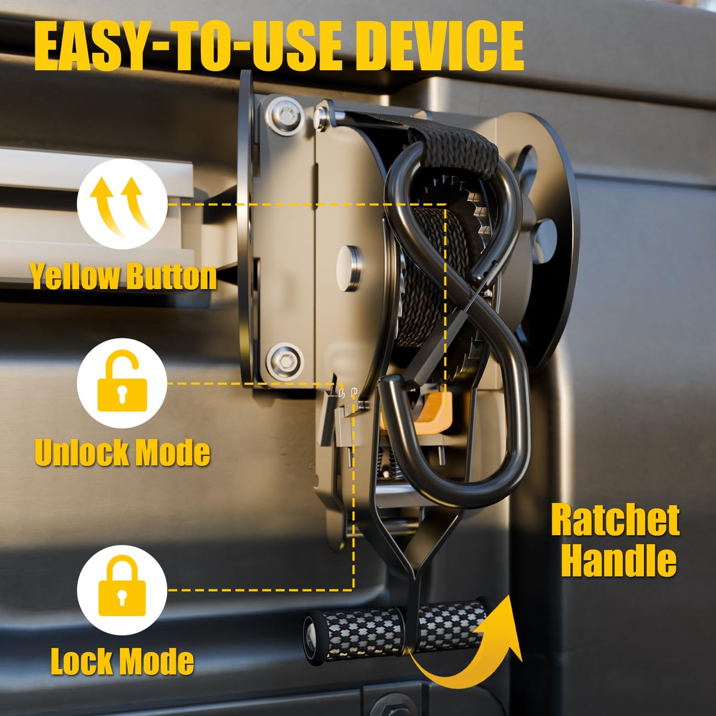 Maxzina Retractable Ratchet Straps Bundle with 2022-2025 2026 Ford Maverick Cargo Bars Truck Bed Rack Crossbars Divider Pickup Side Rail Bars Sliding T-Slot Crossbars for 2024 Maverick Accessories