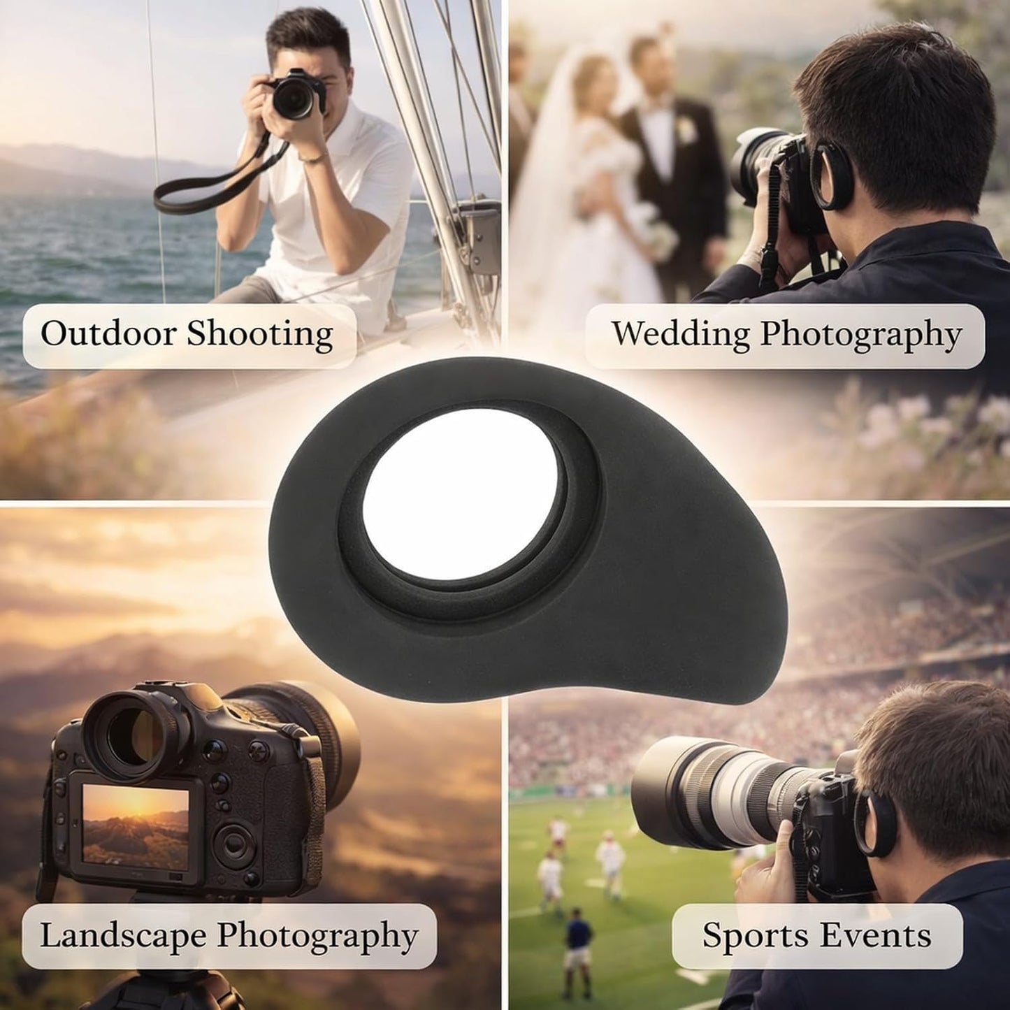 WIHFHGZ SD1000 MC1500 MC2500, Camera Viewfinder Eyecup Eyepiece, Rubber Replacement for Durable and Foldable - Easy