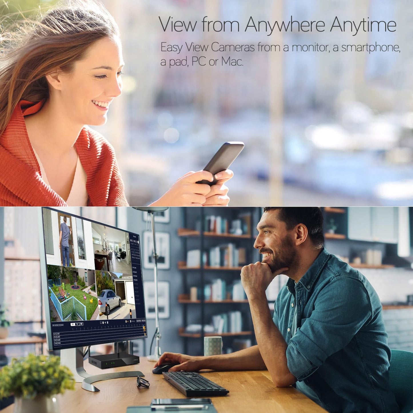 XMARTO [12 Dual-Lens Camera Bundle] 24-View Long Range WiFi6 Mesh Security System, 16CH 4K Dual Band NVR, 4MP 180°+Static FOV & 360°PTZ AI Tracking, 24/7 Plug-in Surveillance, 1TB HDD, No Monthly Fee