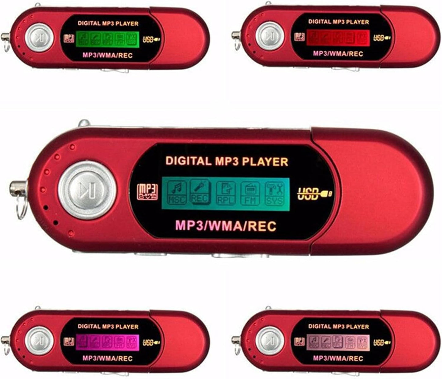 Yunyaobrand MP3 4G/8G Player with Builts in Memory Long Standbys Time and Display Screen Music Player Travel Friendly