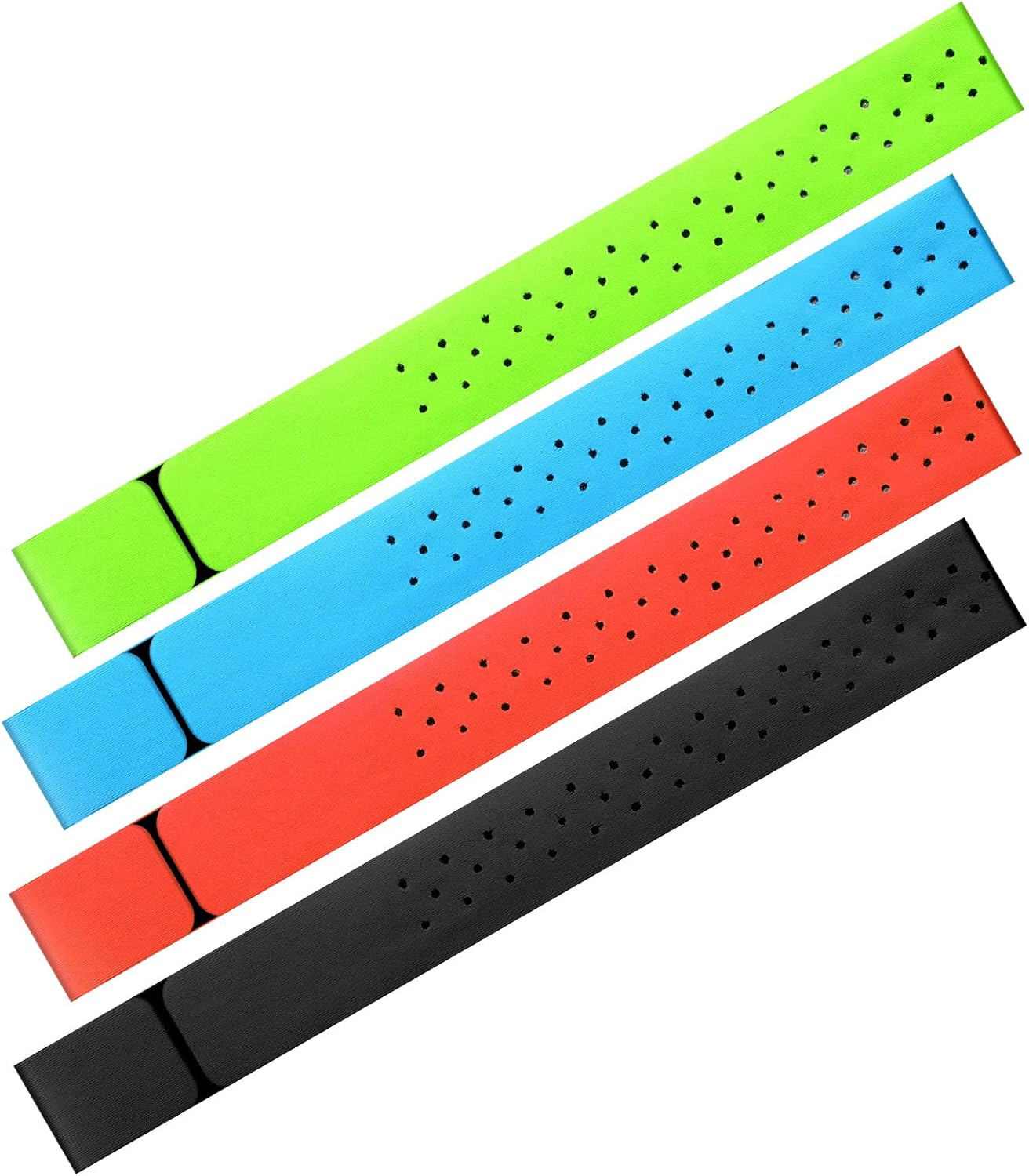 4 Adjustable(0.8 11.8 Inch,Black, Oudain Pcs Heart Rate Monitor Replacement Strap Band, Soft Heart Rate Monitor Armband