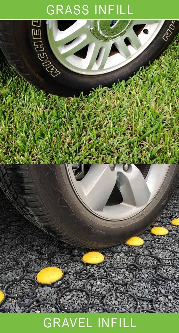TRUEGRID | PRO Plus Permeable Pavers | Designed for Roads, Parking Lots, Stables | Outdoor Pavers | 1.8" Depth, 250,000+ lb Load Class | Sample Pack of 2 with Brochure
