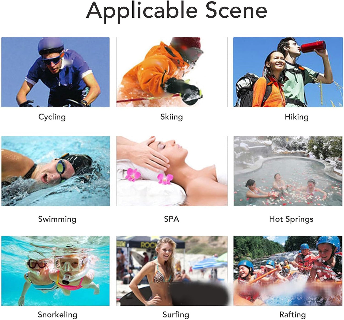 Fabater IPX8 MP3 USB2.0 Swimmer MP3 Swimming (8GB) Water Proof Player, Music Player with Underwater Headphones, Players