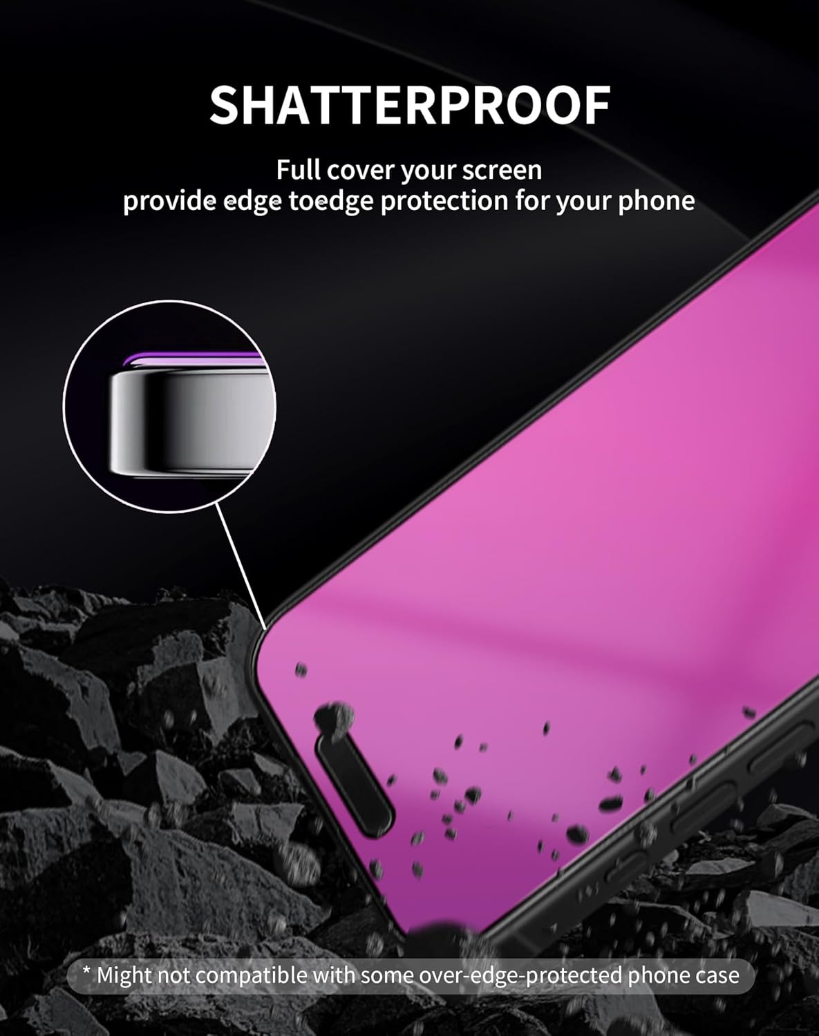 [2 Pack] 9H [6.5inch] Privacy Screen Protector for iPhone Air Tempered Glass Gradient Anti Spy Private Film Accessories