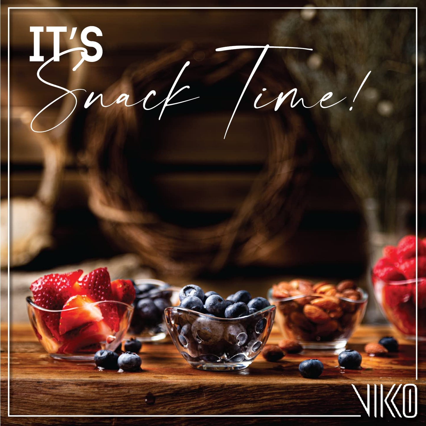 Vikko Mini Glass Bowls, Set of 12 Soy Sauce Dishes, Small 2.25 Ounce Dipping Sauce Cups, Dipping Bowls, Multi Purpose Small Glass Bowls for Dessert, Candy, Kitchen Prep, Dishwasher Safe