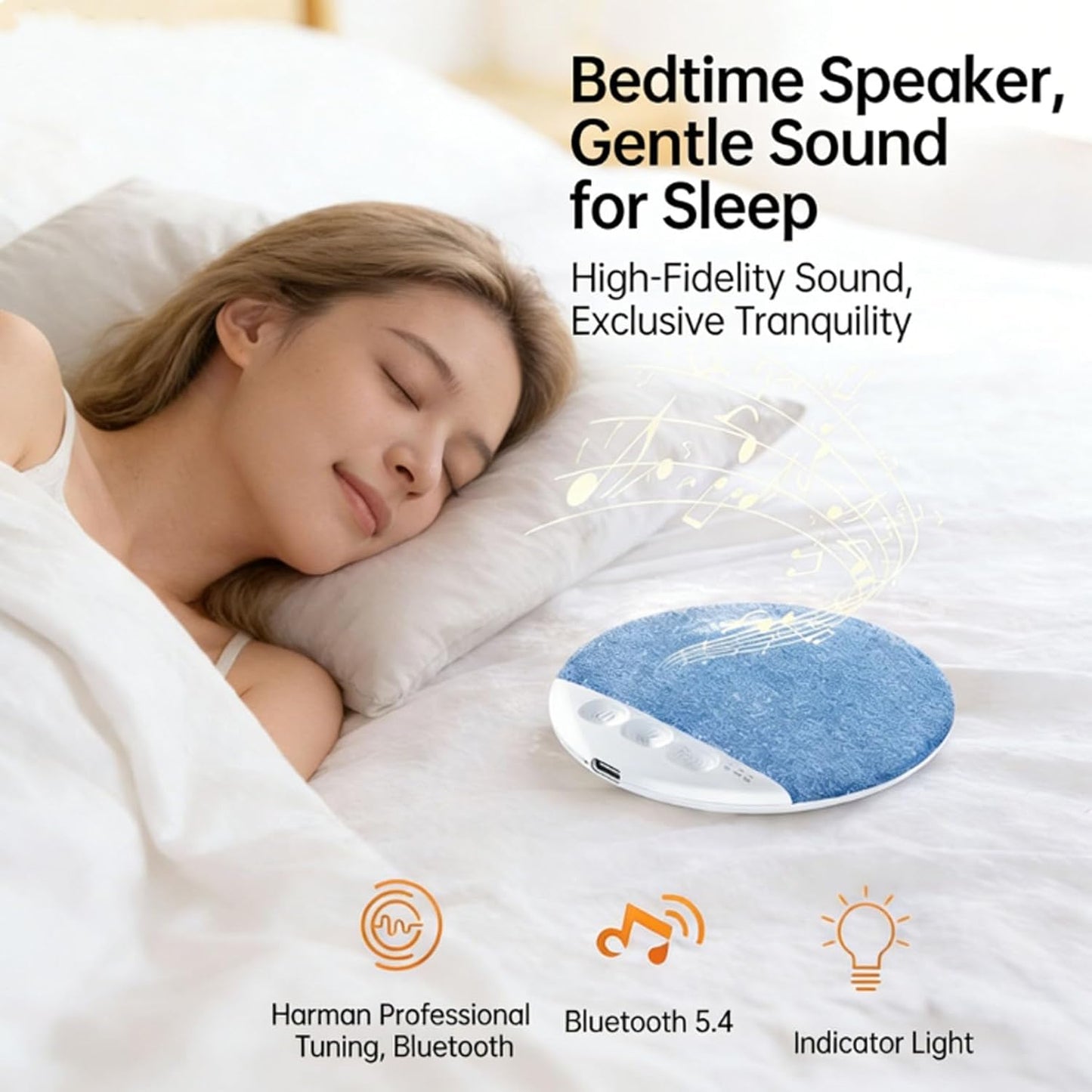 serfpardis 2026 (2Pcs New Pillow Speakers for Sleeping, Under Pillow Speaker for Sleeping Bluetooth with White Noise