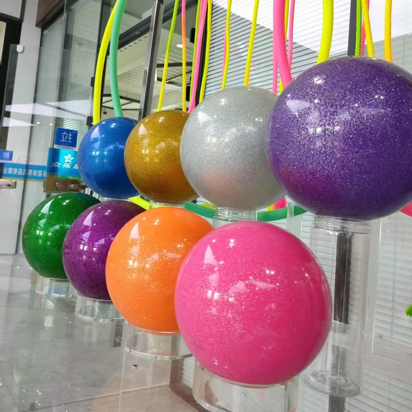 JoyCan Professional Rhythmic Gymnastics Ball for Dance Training Competition Performance and Fitness