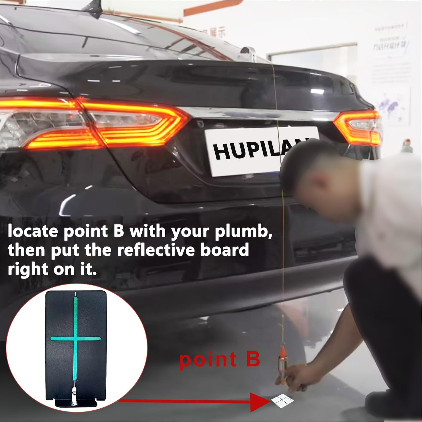 ADAS Calibration Tool 8.07"Outer Edge Reflector for Automobile Light & Heavy Vehicles with Digital Angle Finder,Assist Mirror and Reflective Board for Vehicle Centerline Alignment