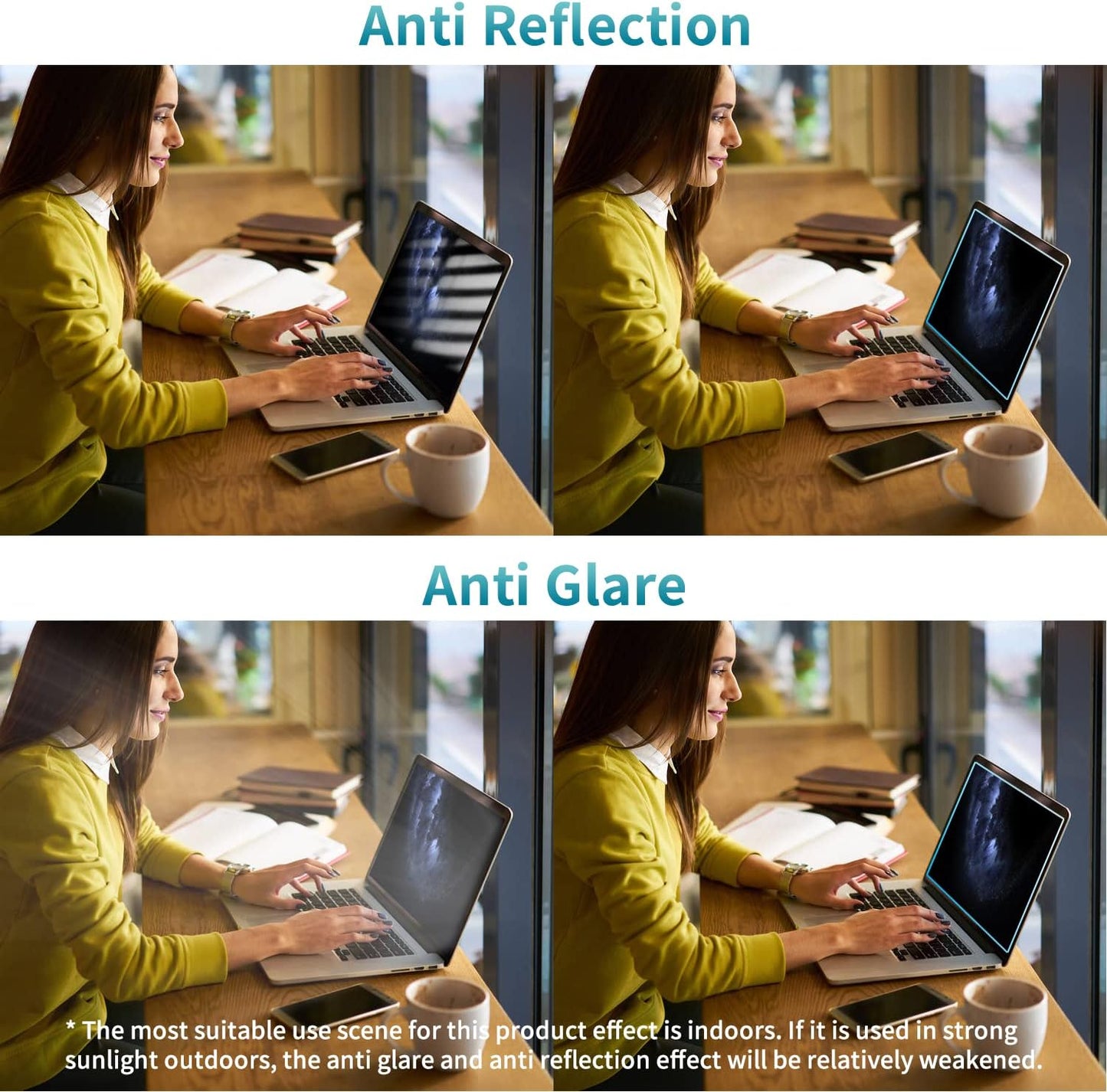 2-Pack 14 inch 14" 3 5 16:10 F FORITO Anti Blue Light Laptop Screen Protector, Compatible with Acer Swift X/Swift