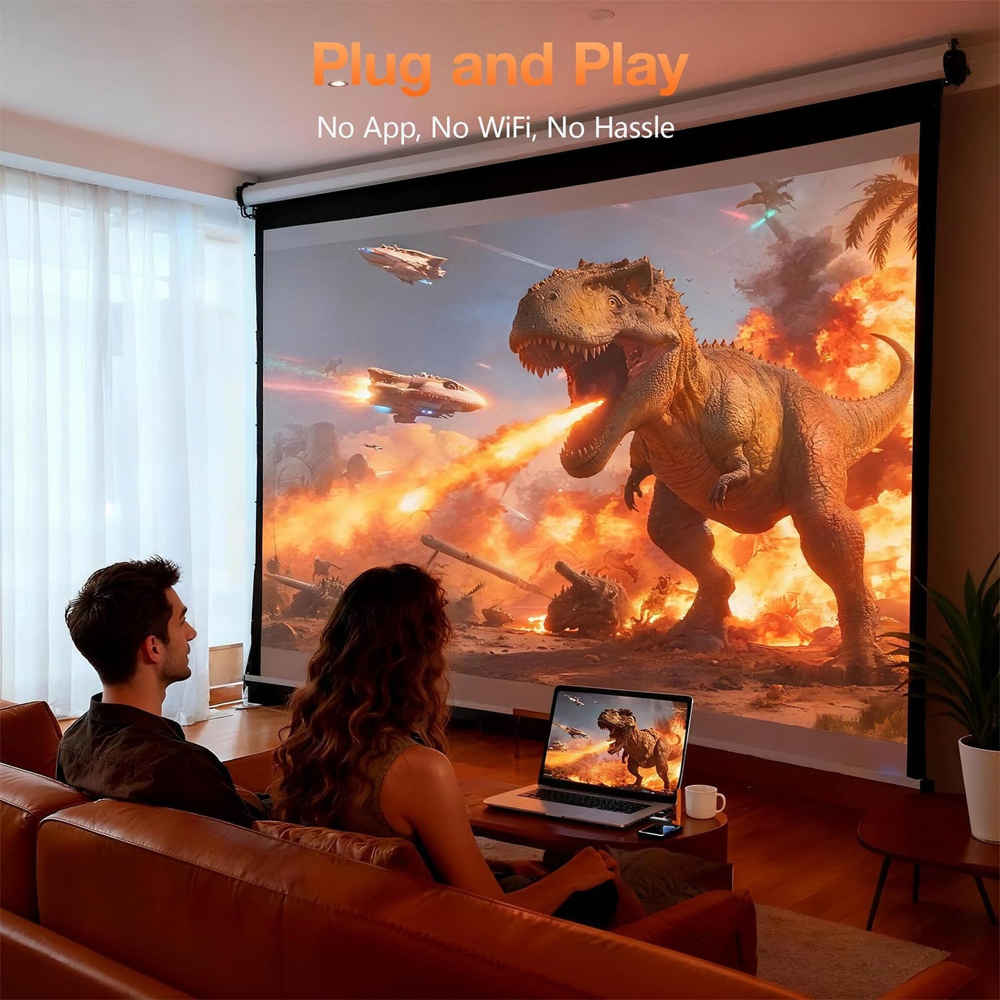 Wireless HDMI Transmitter and Receiver, Gechtech 656FT/200M Long Range, 5.8G, 4K Decode 1080P HD Output, Stable HDMI Extender for PC Laptop Camera Cable Box to Multiple TVs Monitors Projectors