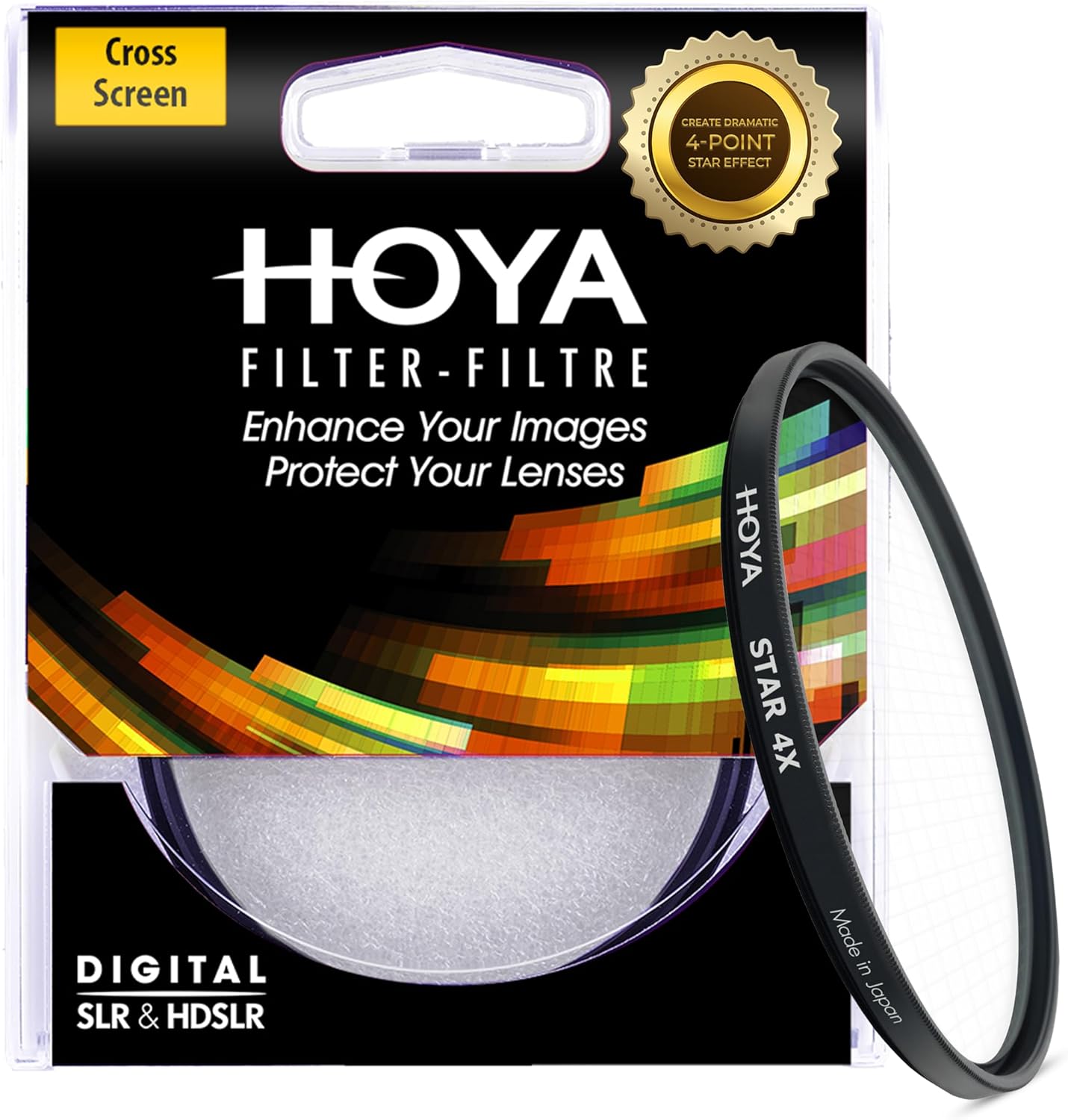 Hoya 52mm 4X 4-Point Star Filter - Creates Stunning Starbursts from Pinpoint lightsources - Multi-Coated Slim Frame