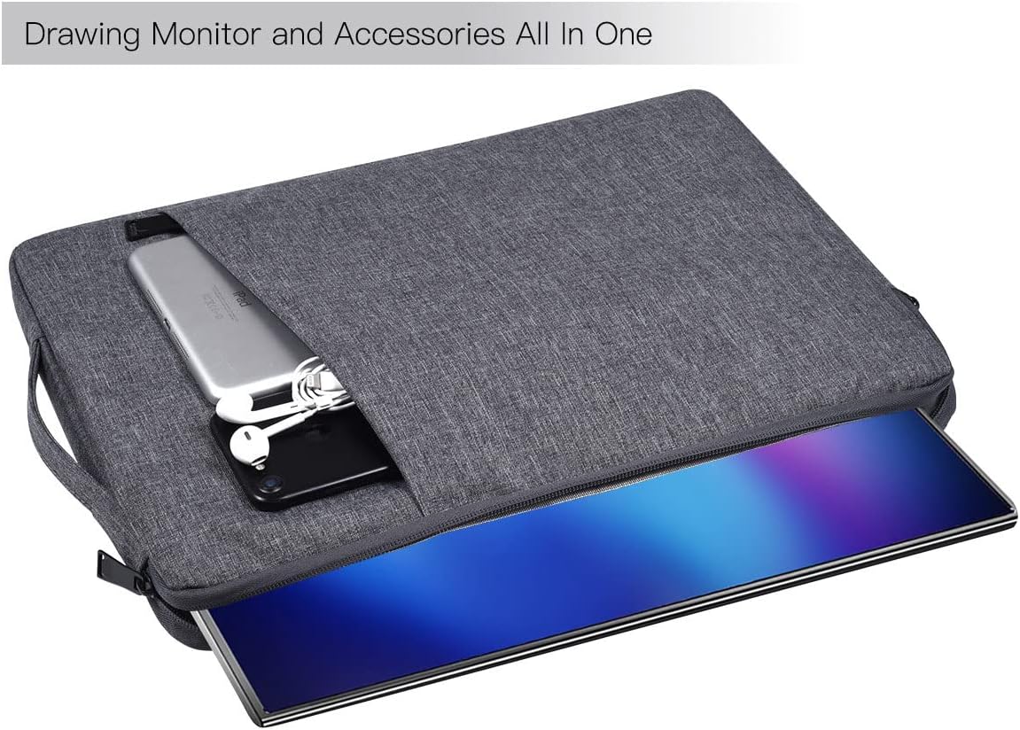 CaseDeer 17.3 Inch, Portable Monitor Case Carrying Computer Bag Compatible with ASUS ViewSonic Portable Monitor, Space