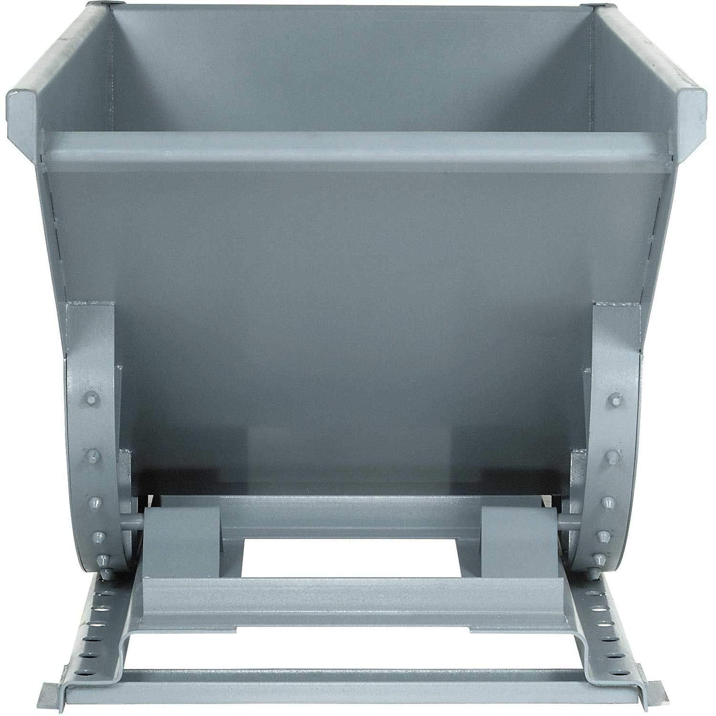 Global Industrial 2 Cu Yd Gray Medium Duty Self Dumping Forklift Hopper