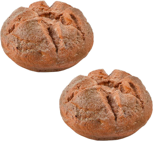 Hbbgdiy 2PCS 6x3.2 Inch, Realistic PU Bread Artificial Bakery Display & Photography Props for Shop Window, Kitchen Dcor