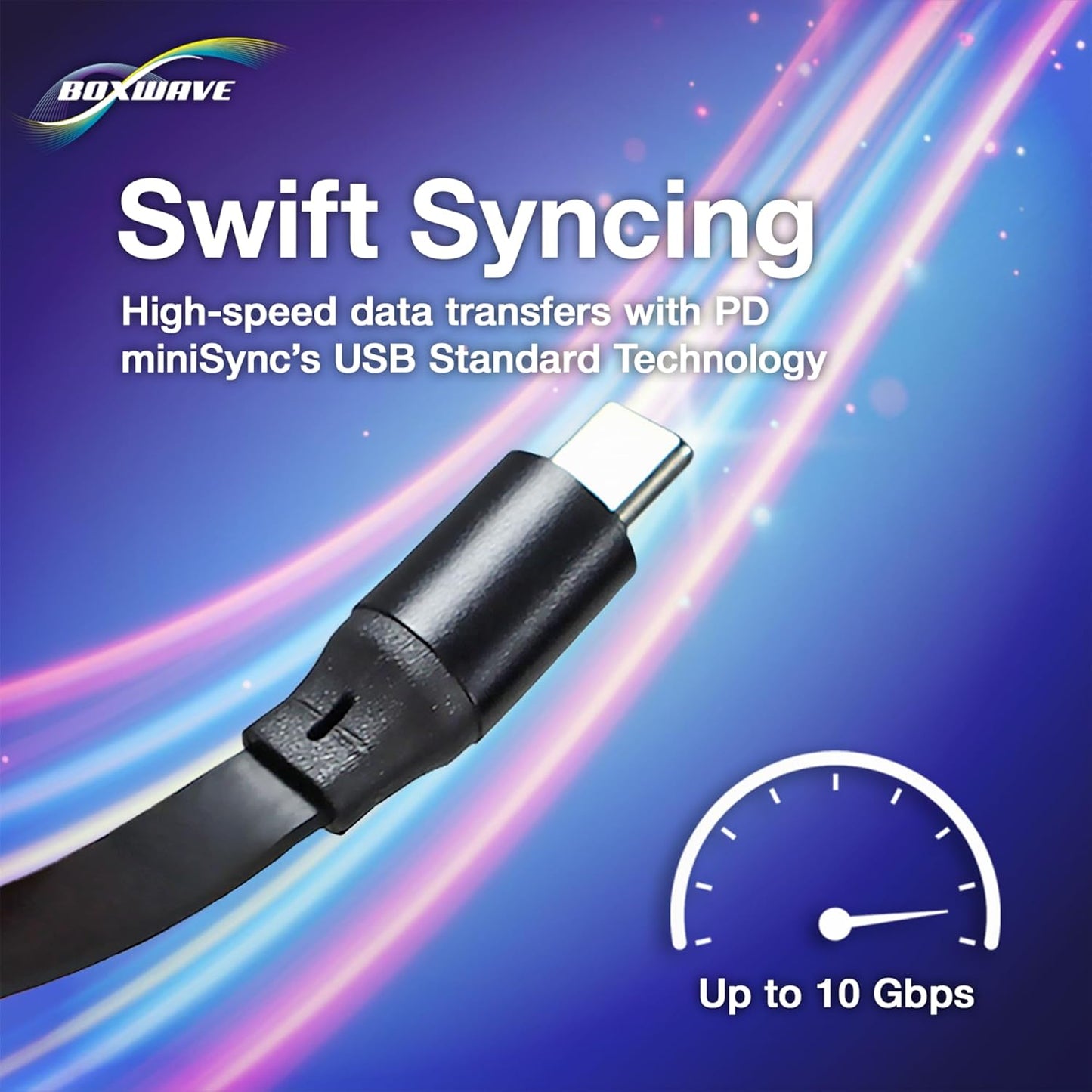 BoxWave TIMMKOO Q5 MP3 (240W), 240W Cable Compatible with WiFi Player - PD miniSync Retractable PD Portable USB Type-C