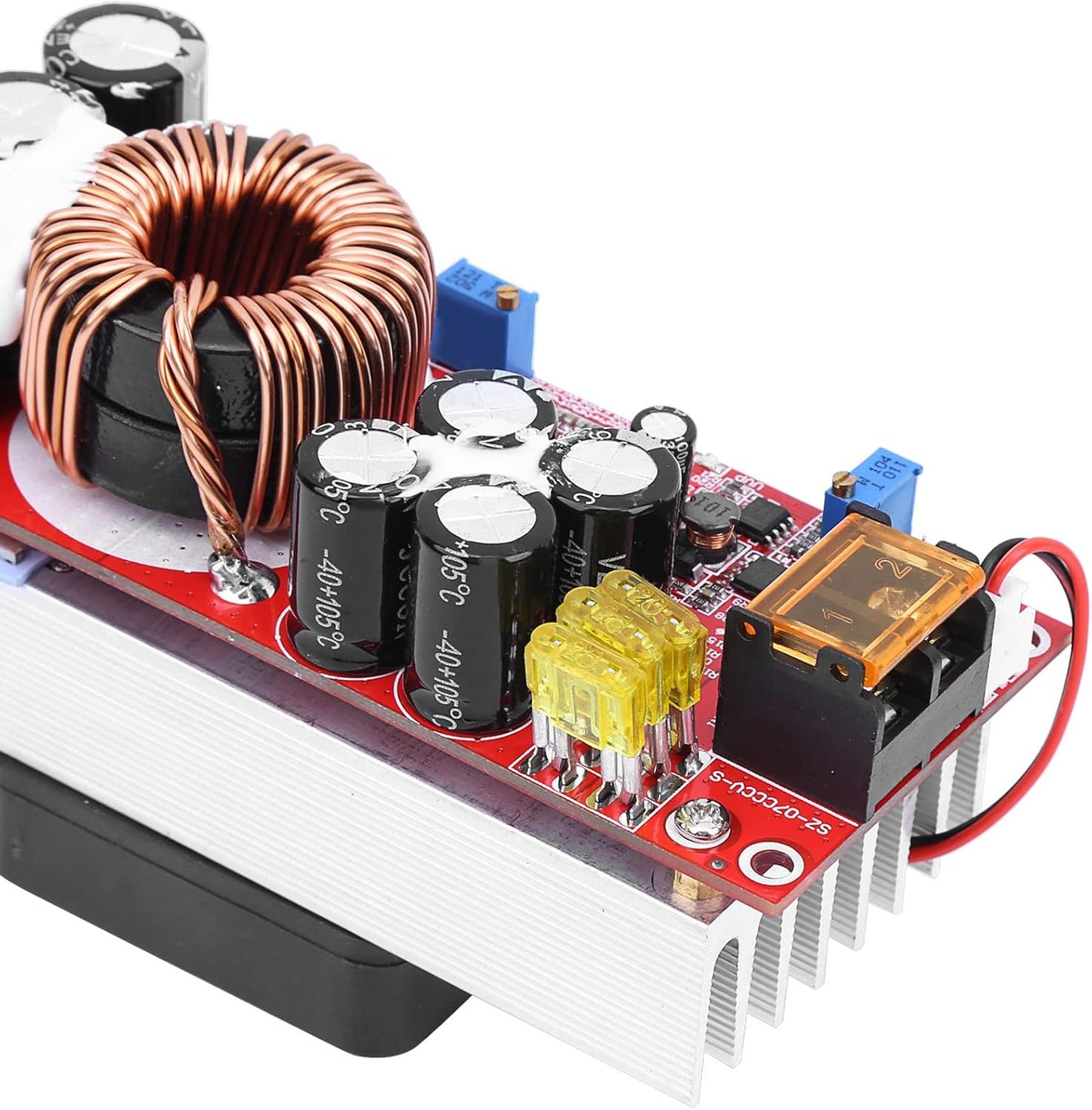 TIKATARER 1500W 10 60V 12 97V DC DC Boost Converter, to Step Up Power Module, with Smart Temperature Control Fan