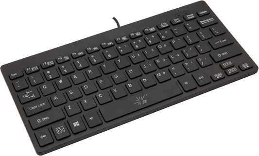 SR 78 Mini Keyboard Wired Thin Light Keys USB Multimedia Small for Pc Computer Laptop