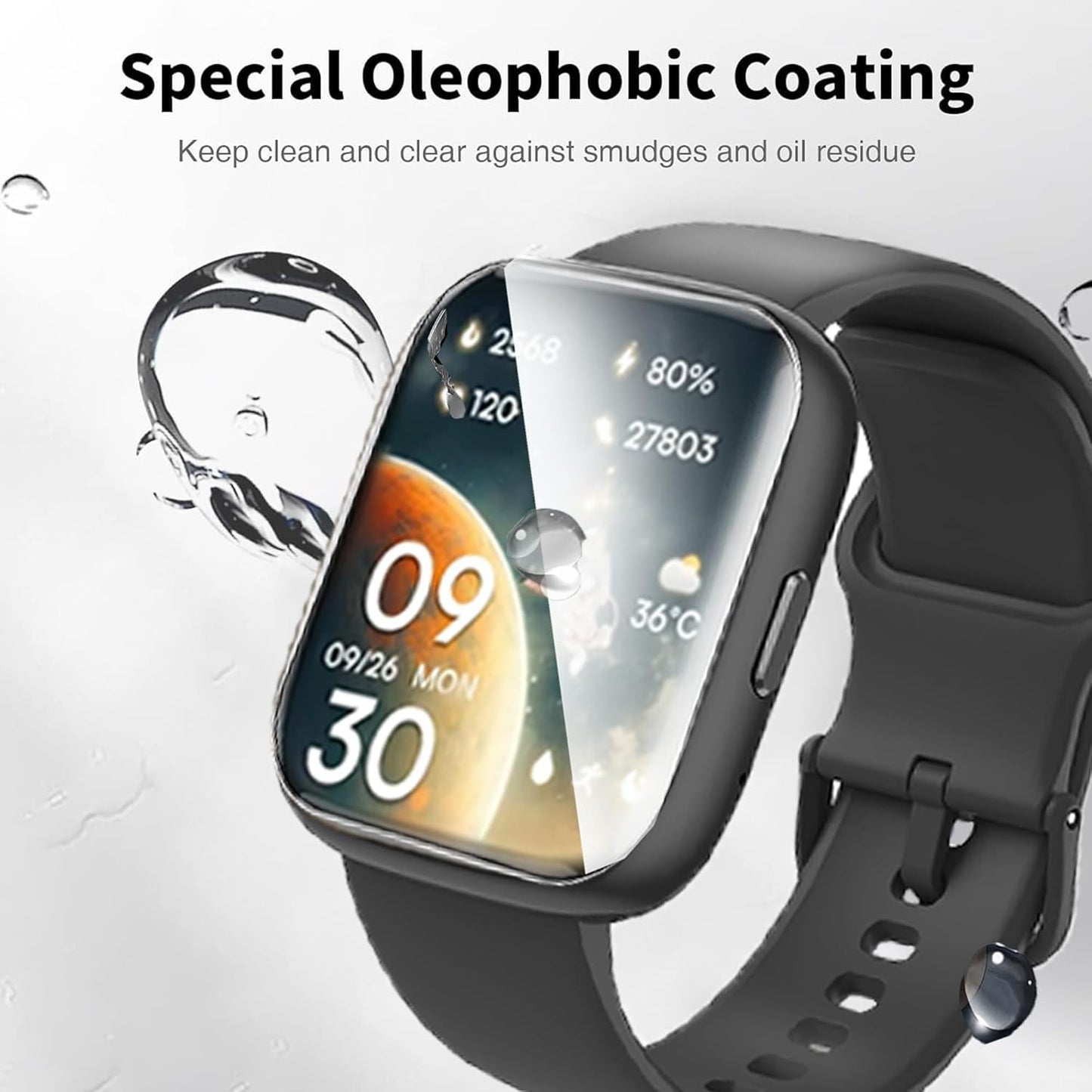 Lamshaw MP3 [6 Pack] T08X 4'' MP3 (6 Pack) Compatible for AGPTEK Player Screen Protector, Full Coverage TPU Clear Film