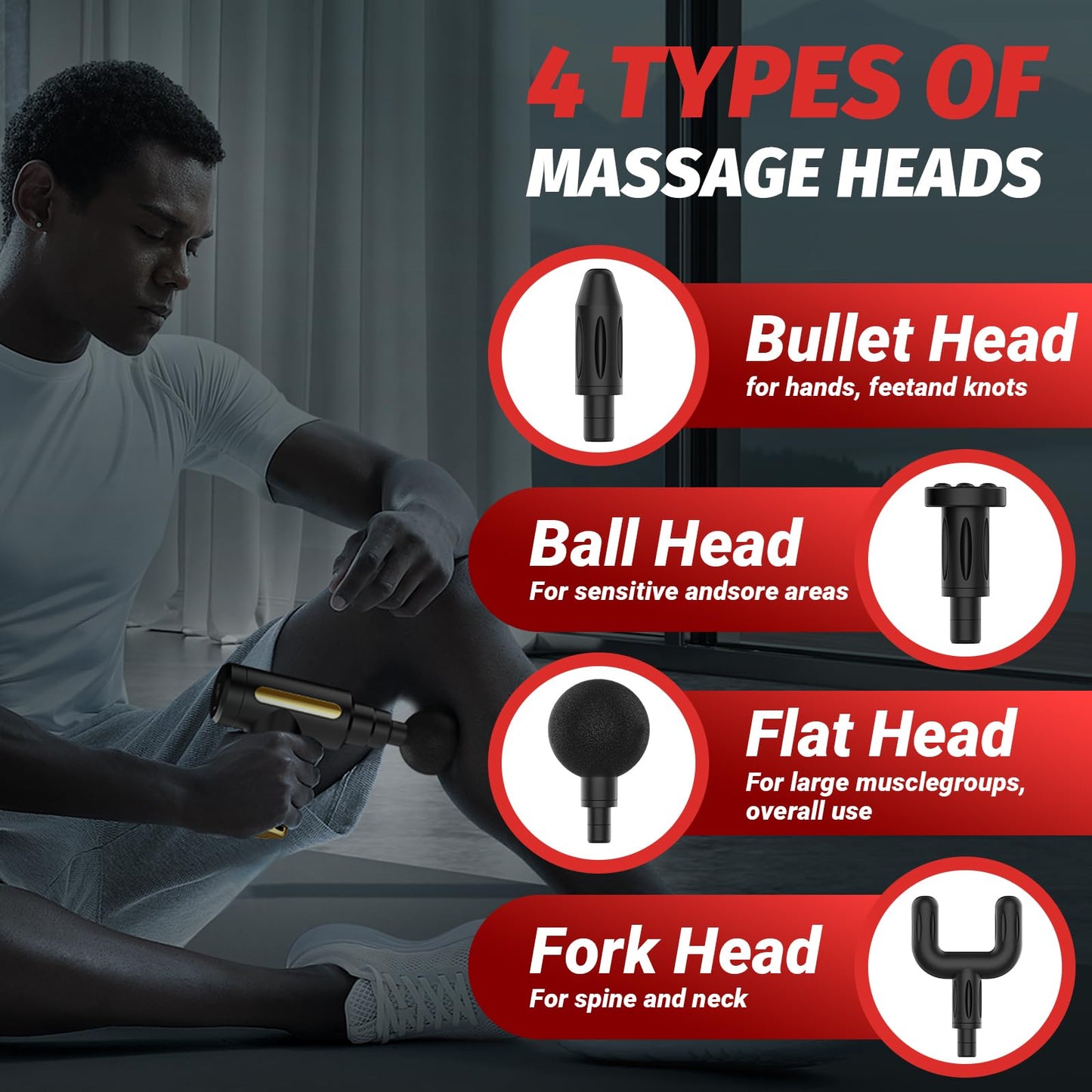 Brantefa Massage Gun, Small Travel Tool, Massage Gun Deep Tissue,Percussion Handheld Portable Muscle Massager Tool for Full Body Pain Relief, Ideal Gifts for Men, Women(Black)